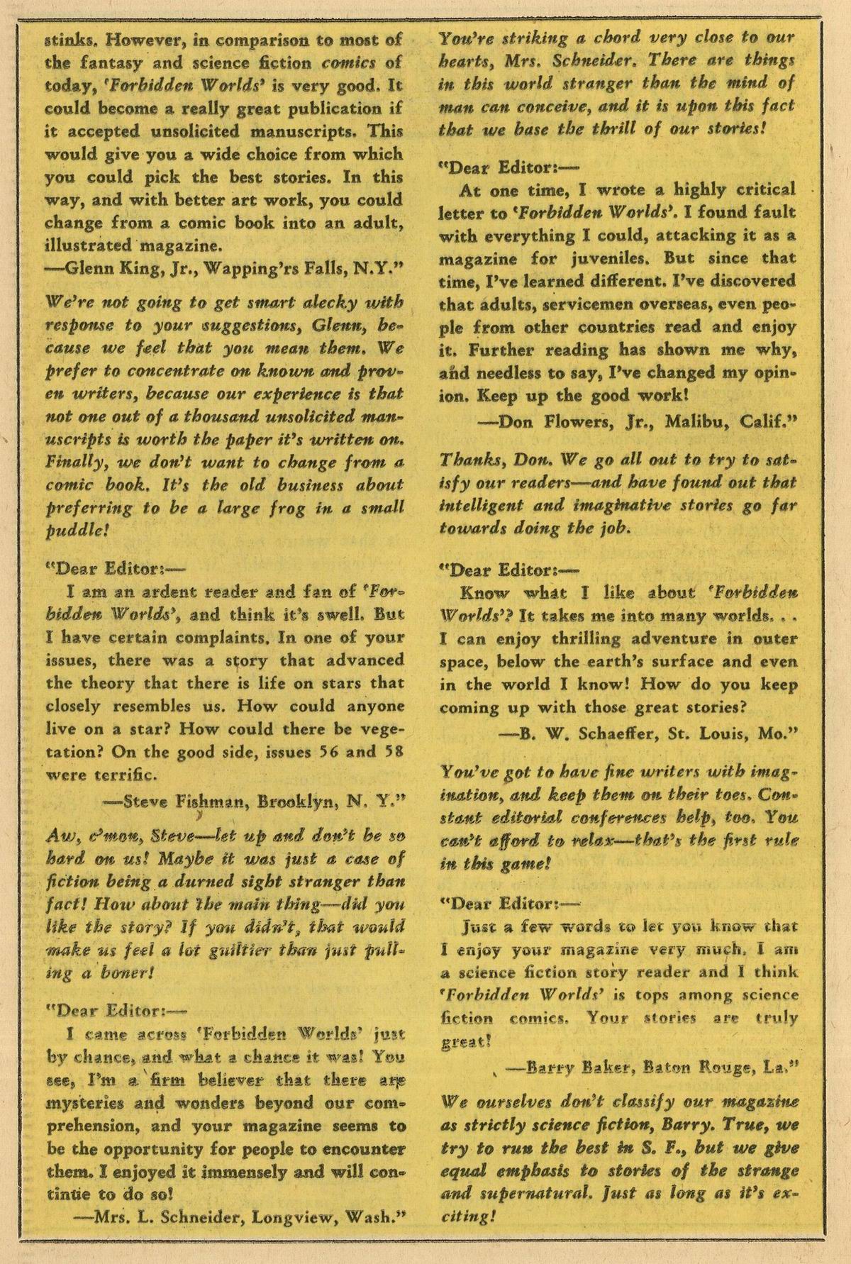 Forbidden Worlds #63 (American Comics Group), page 22. Public domain (US).