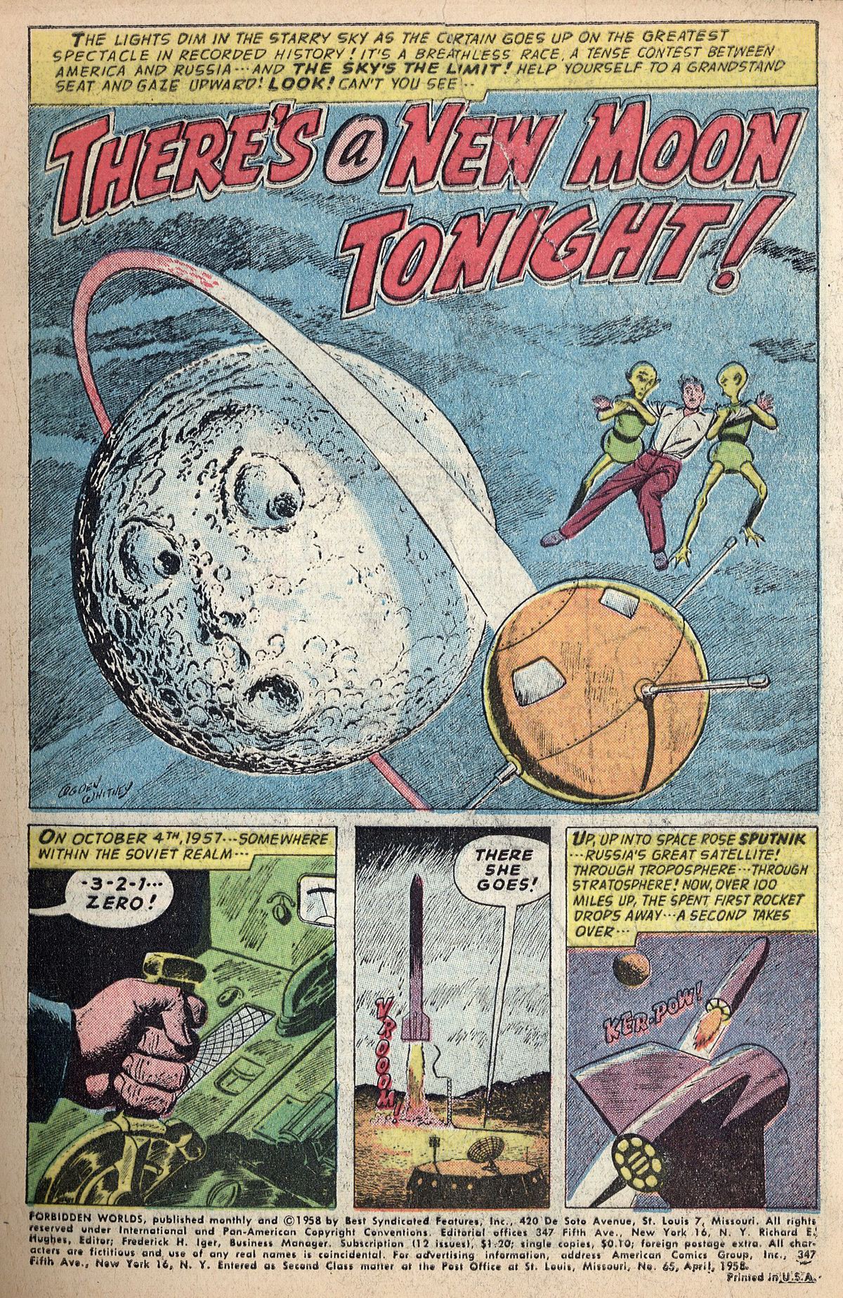 Forbidden Worlds #65 (American Comics Group), page 3. Public domain (US).