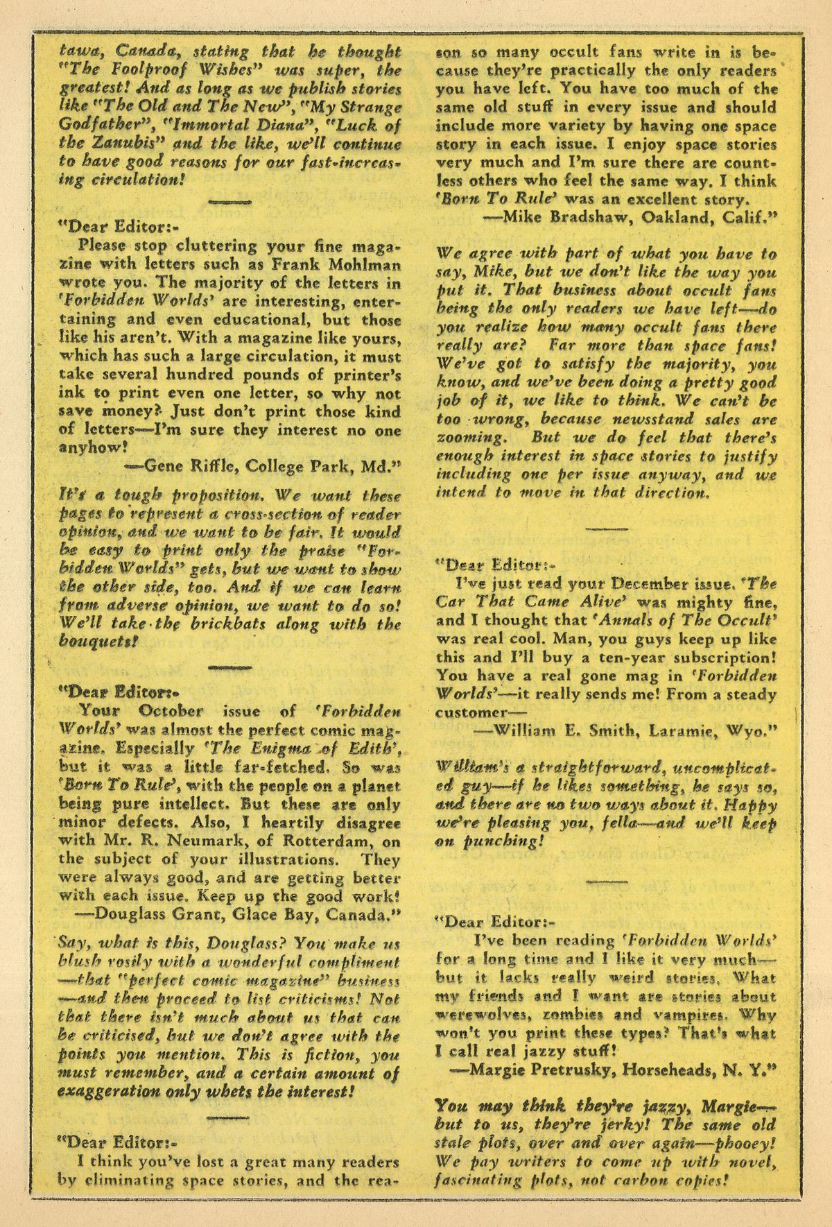 Forbidden Worlds #65 (American Comics Group), page 22. Public domain (US).