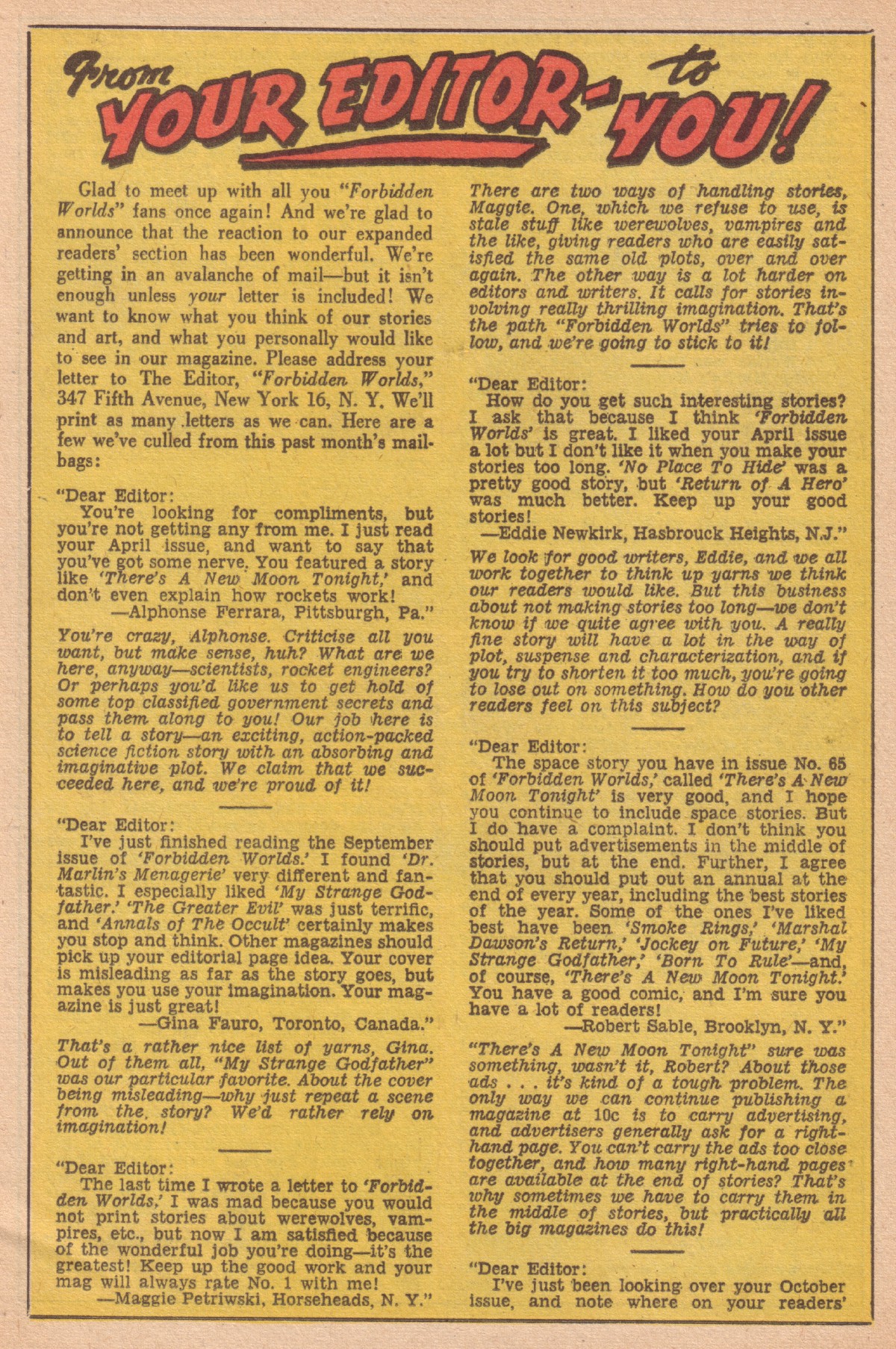 Forbidden Worlds #68 (American Comics Group), page 25. Public domain (US).