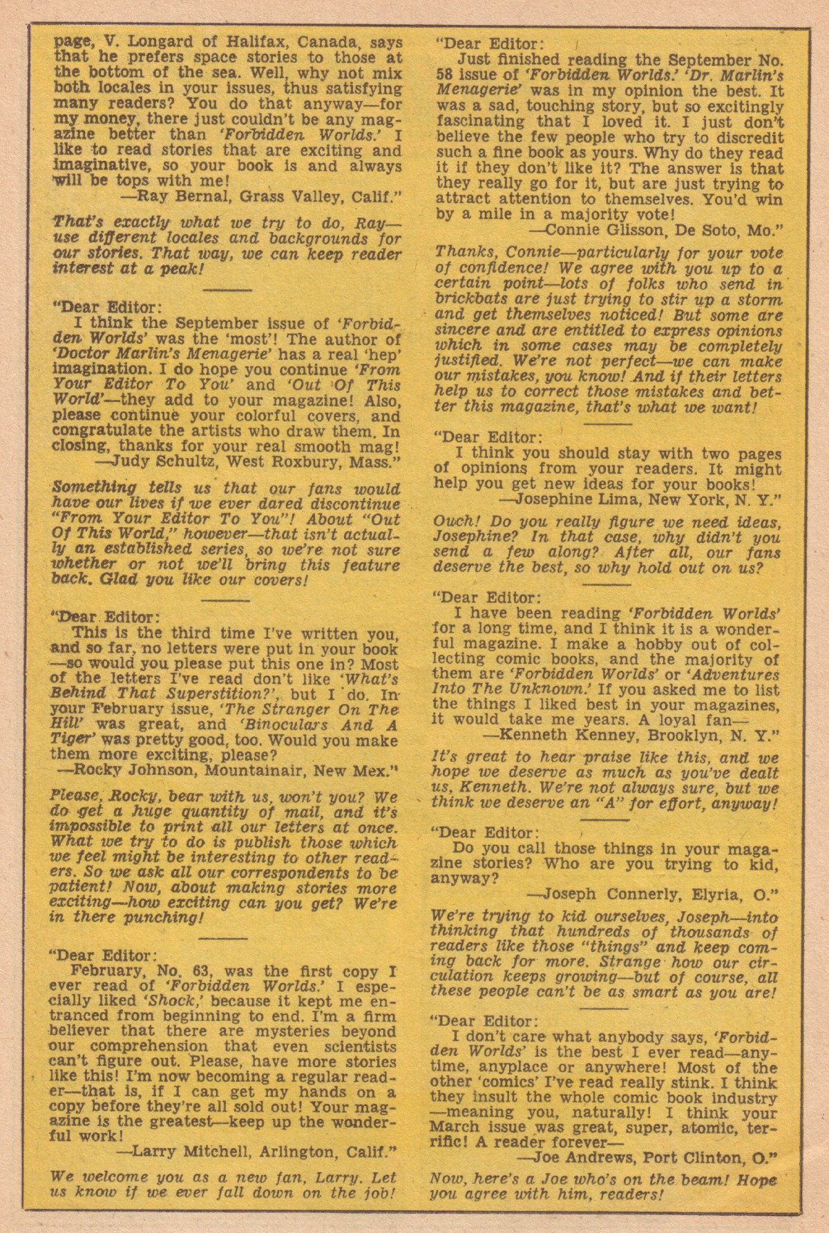 Forbidden Worlds #68 (American Comics Group), page 26. Public domain (US).