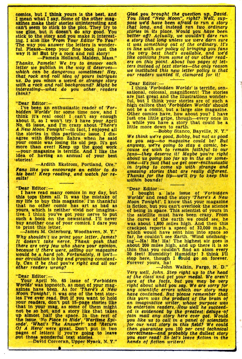 Forbidden Worlds #69 (American Comics Group), page 20. Public domain (US).