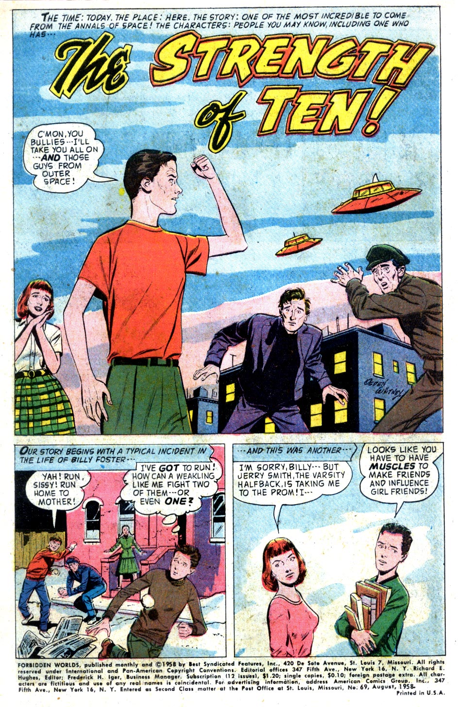 Forbidden Worlds #69 (American Comics Group), page 3. Public domain (US).