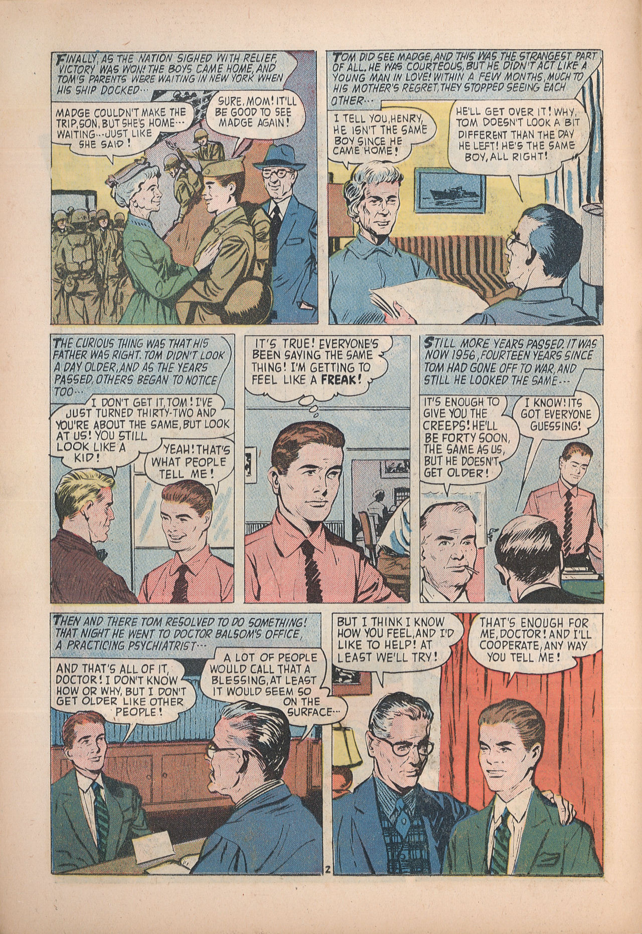 Forbidden Worlds #70 (American Comics Group), page 14. Public domain (US).