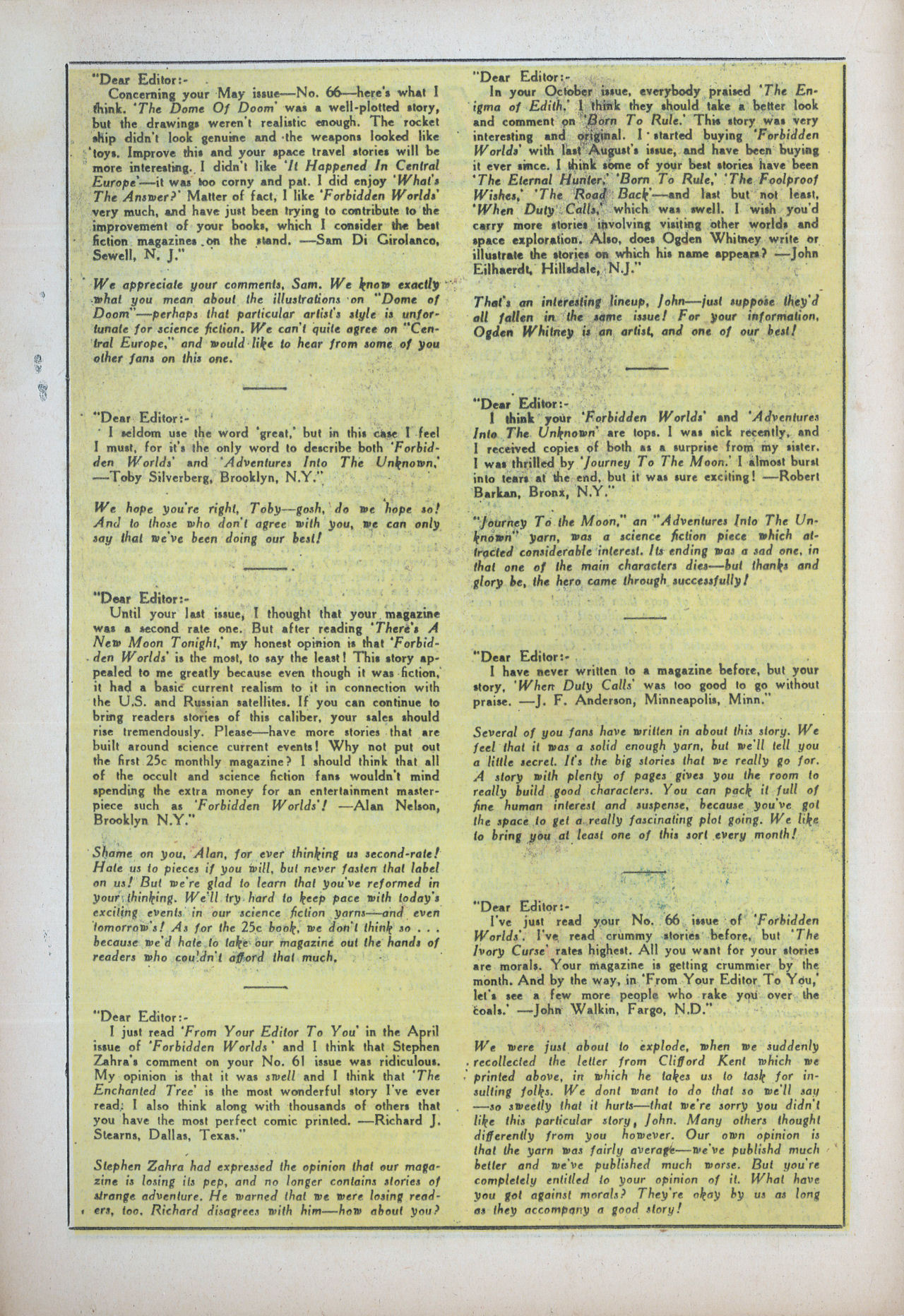 Forbidden Worlds #70 (American Comics Group), page 18. Public domain (US).