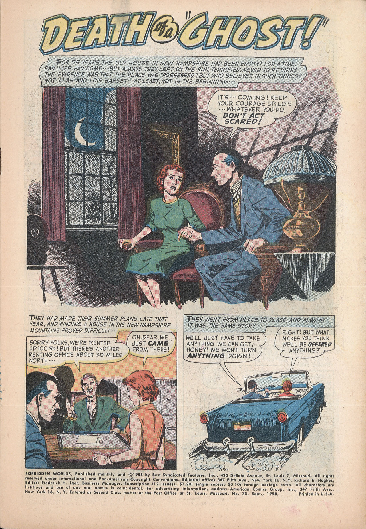 Forbidden Worlds #70 (American Comics Group), page 3. Public domain (US).