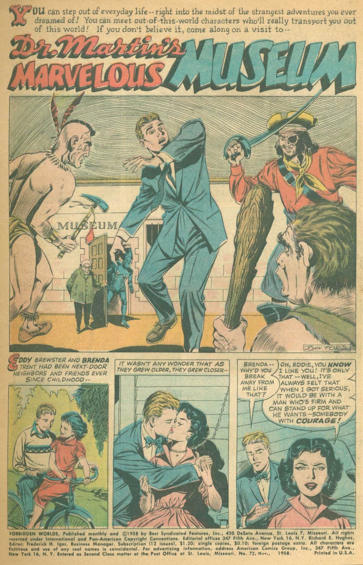 Forbidden Worlds #72 (American Comics Group), page 3. Public domain (US).