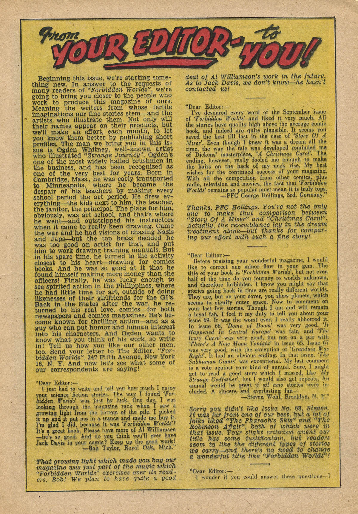 Forbidden Worlds #75 (American Comics Group), page 15. Public domain (US).