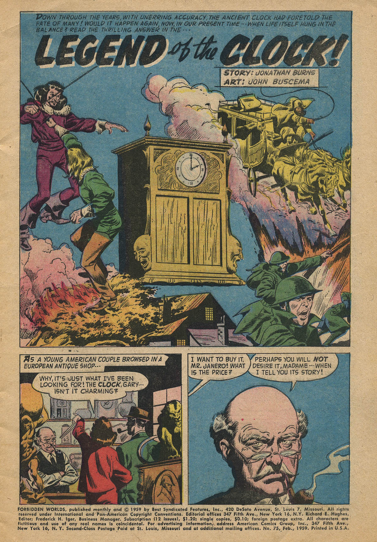Forbidden Worlds #75 (American Comics Group), page 3. Public domain (US).