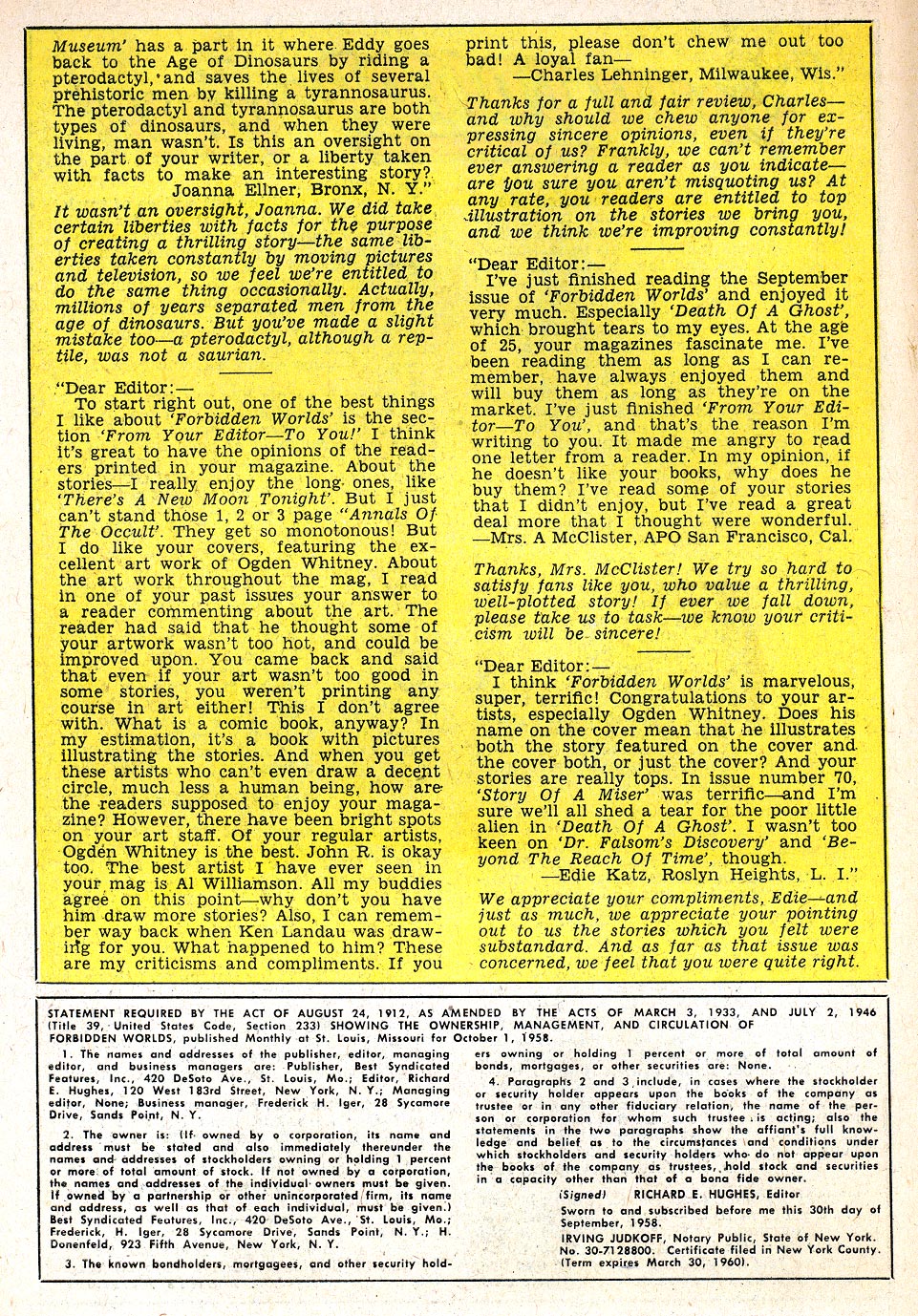 Forbidden Worlds #76 (American Comics Group), page 18. Public domain (US).