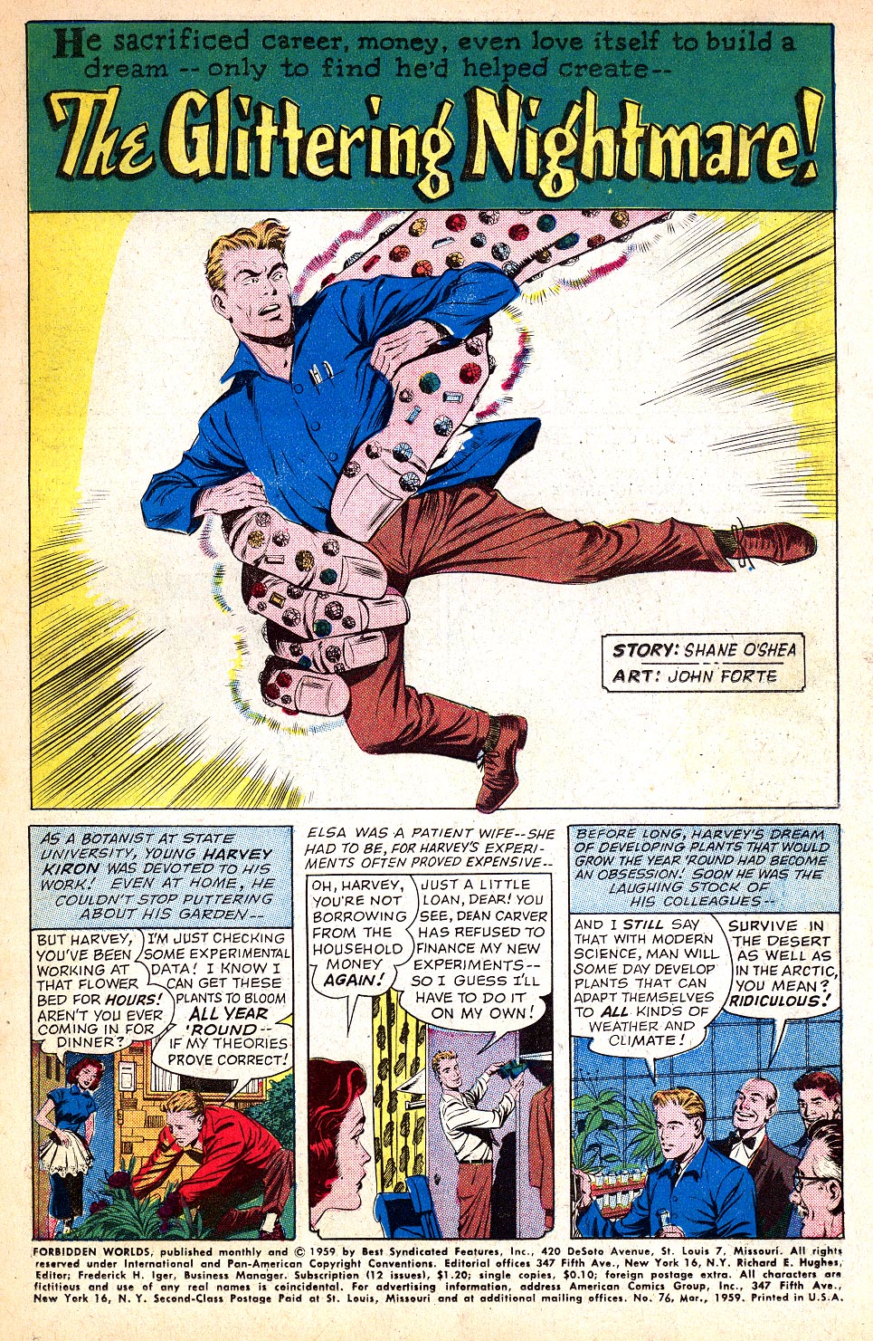 Forbidden Worlds #76 (American Comics Group), page 3. Public domain (US).