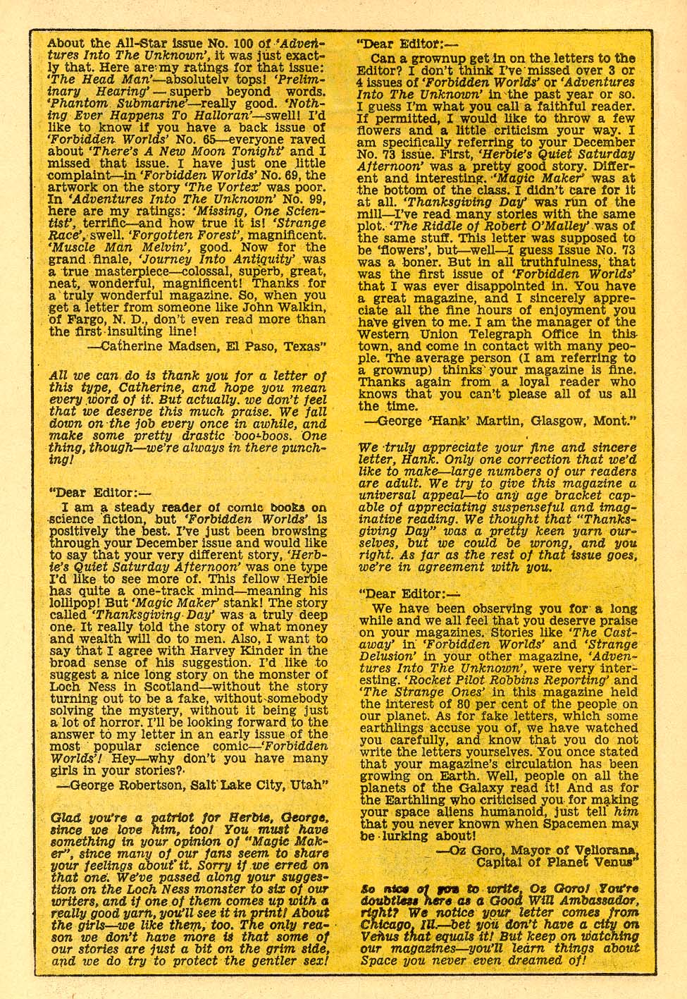 Forbidden Worlds #77 (American Comics Group), page 20. Public domain (US).