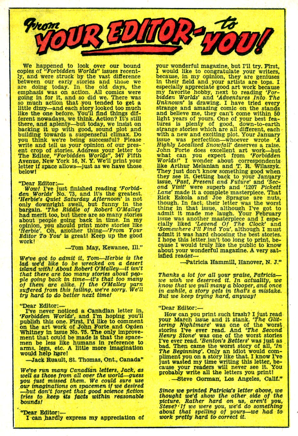 Forbidden Worlds #79 (American Comics Group), page 13. Public domain (US).