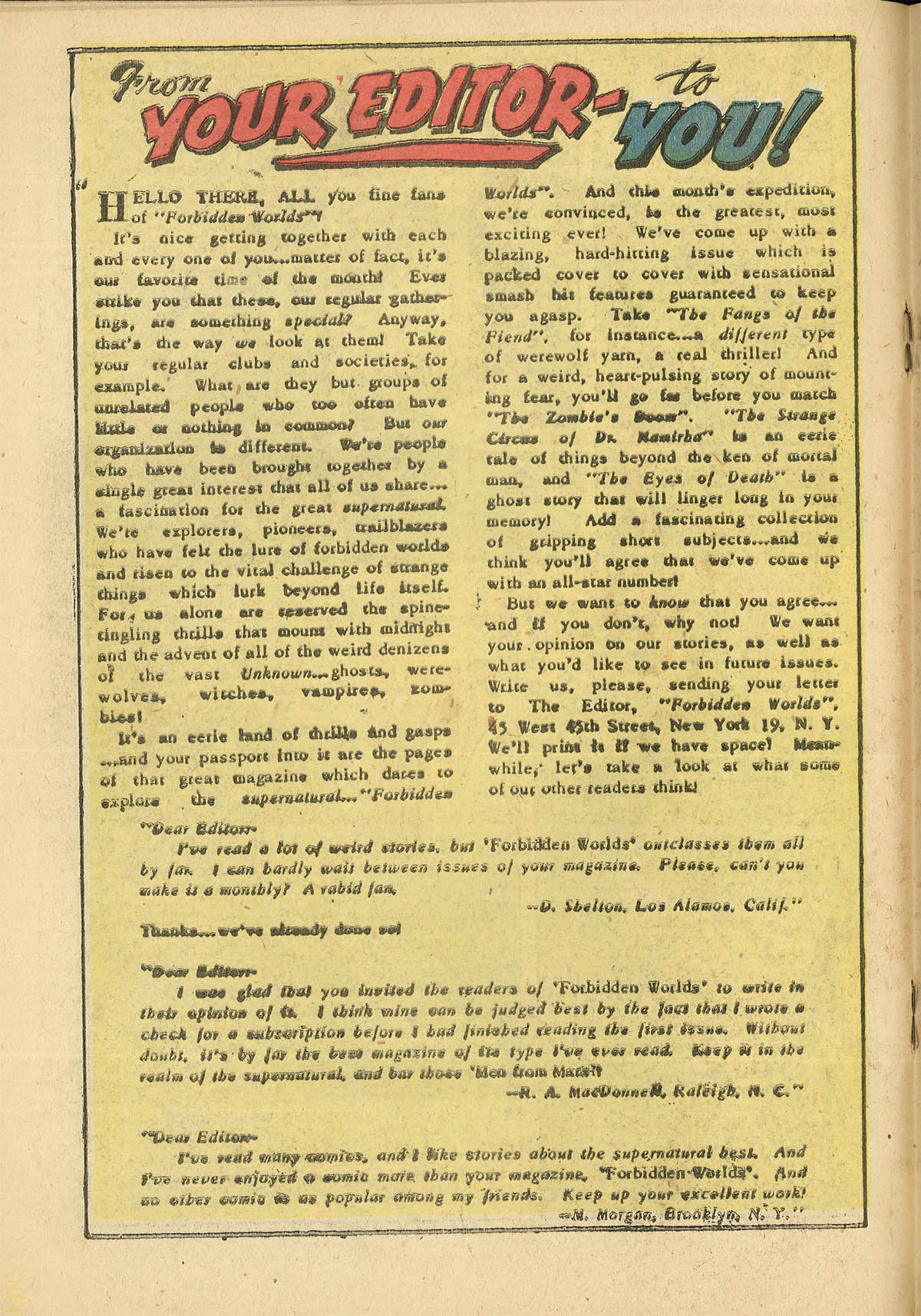 Forbidden Worlds #8 (American Comics Group), page 22. Public domain (US).