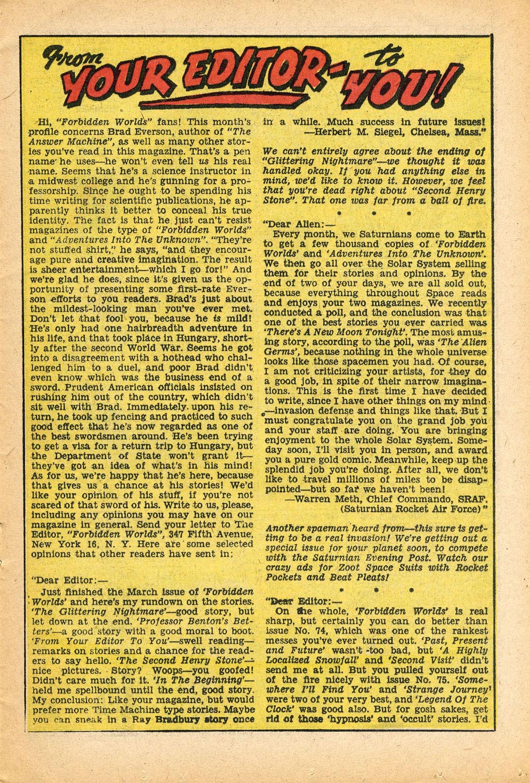 Forbidden Worlds #80 (American Comics Group), page 13. Public domain (US).