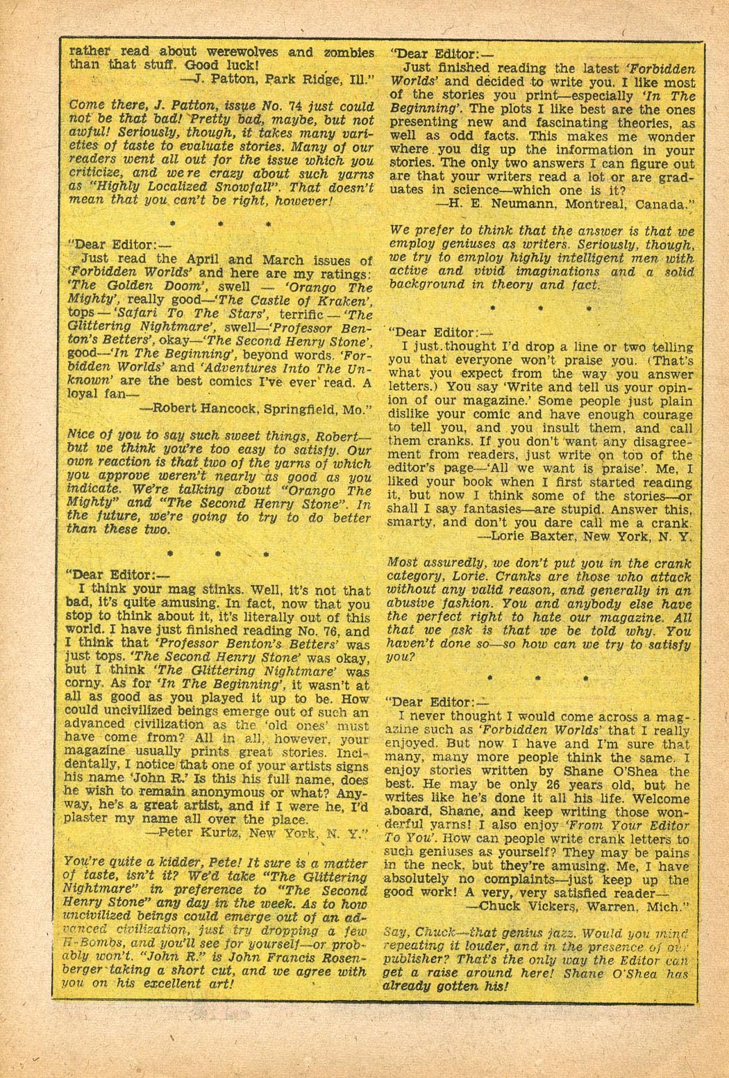 Forbidden Worlds #80 (American Comics Group), page 14. Public domain (US).
