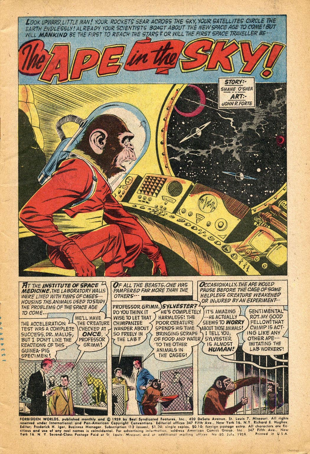 Forbidden Worlds #80 (American Comics Group), page 3. Public domain (US).