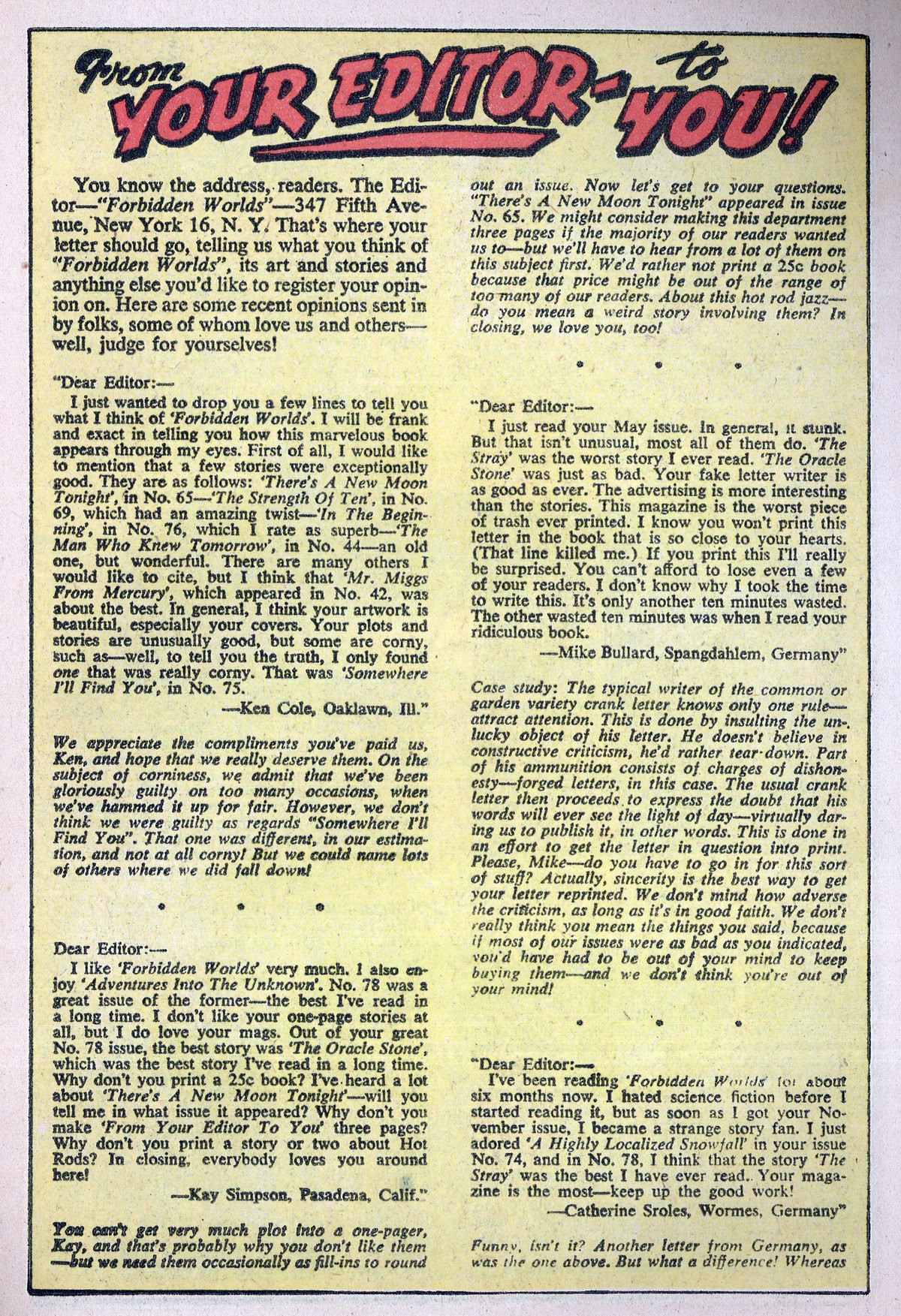 Forbidden Worlds #83 (American Comics Group), page 13. Public domain (US).