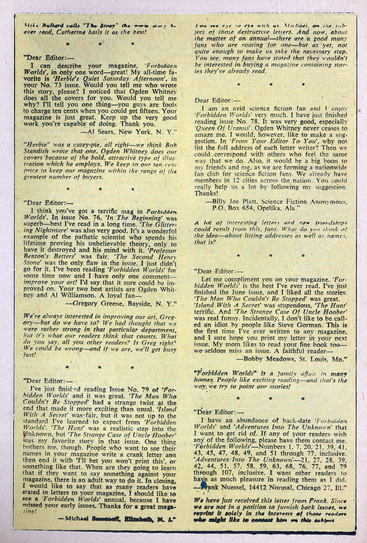 Forbidden Worlds #83 (American Comics Group), page 14. Public domain (US).