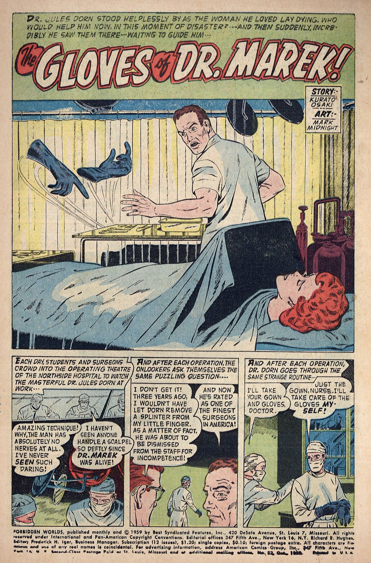 Forbidden Worlds #83 (American Comics Group), page 3. Public domain (US).