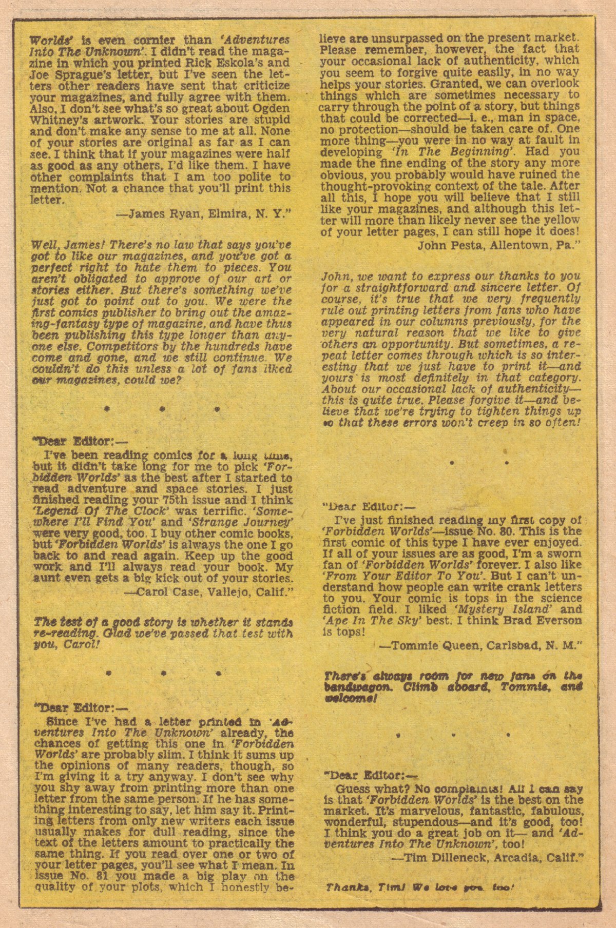 Forbidden Worlds #84 (American Comics Group), page 22. Public domain (US).