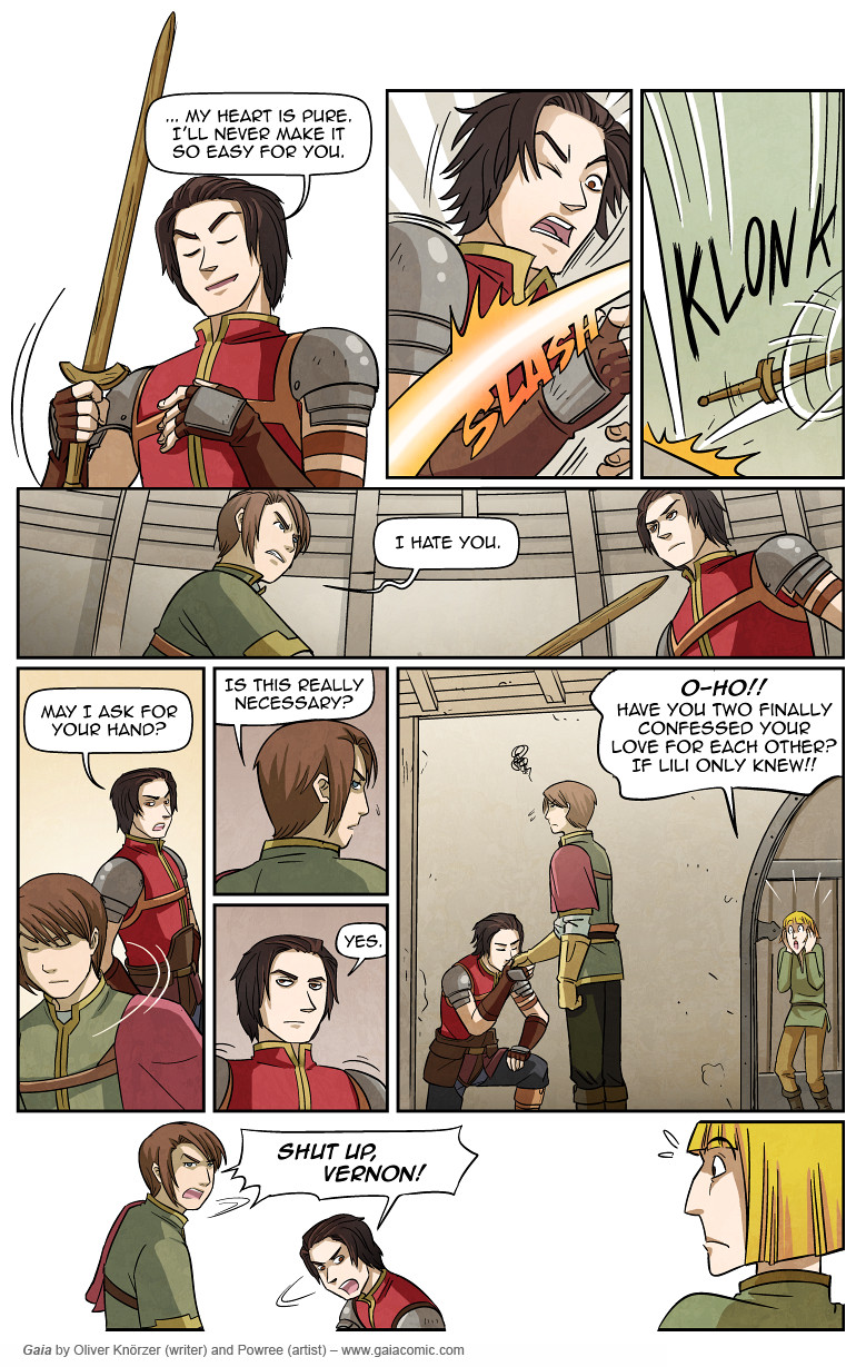 Gaia – The Red Hall 011 (2023-04-12). Oliver Knörzer (writer) & Puri Andini (artist), CC BY-NC-ND 3.0. https://www.sandraandwoo.com/gaia/2023/04/12/the-red-hall-011/