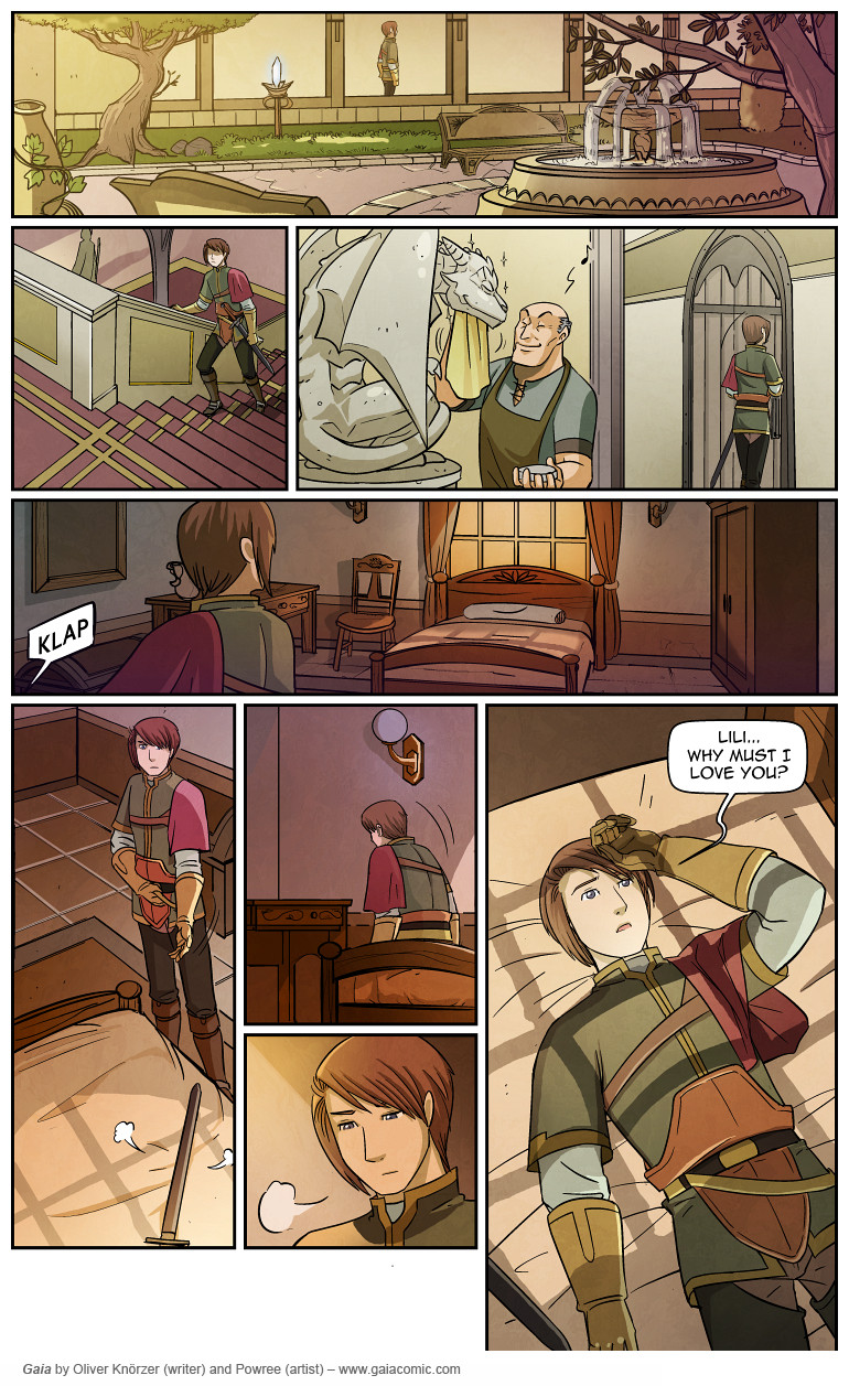 Gaia – The Red Hall 012 (2023-04-13). Oliver Knörzer (writer) & Puri Andini (artist), CC BY-NC-ND 3.0. https://www.sandraandwoo.com/gaia/2023/04/13/the-red-hall-012/