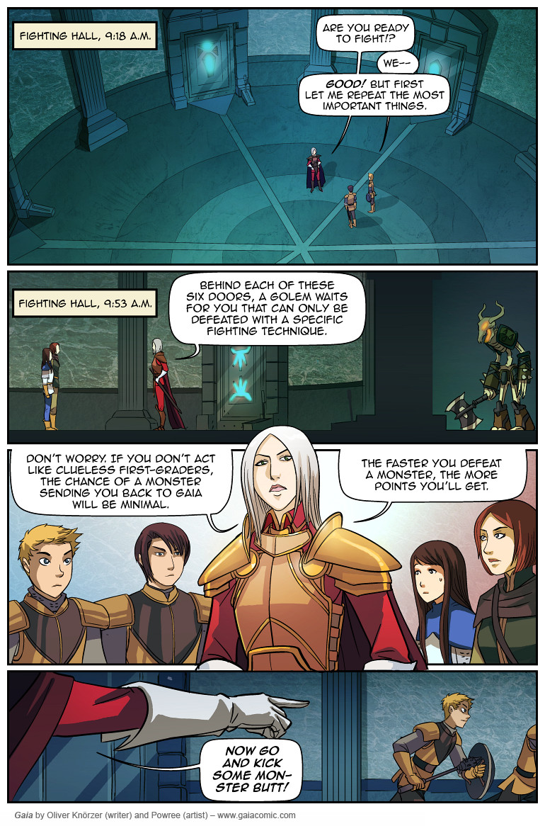 Gaia – The Red Hall 017 (2023-04-18). Oliver Knörzer (writer) & Puri Andini (artist), CC BY-NC-ND 3.0. https://www.sandraandwoo.com/gaia/2023/04/18/the-red-hall-017/
