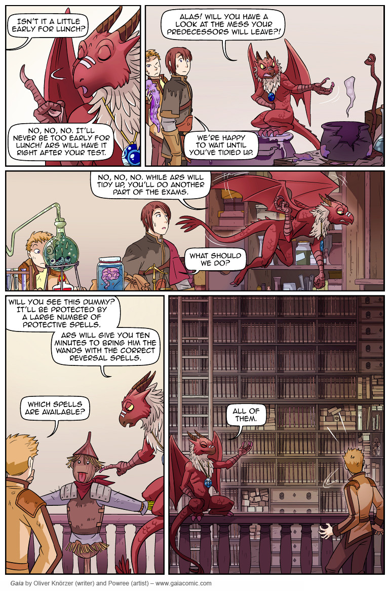 Gaia – The Red Hall 024 (2023-04-25). Oliver Knörzer (writer) & Puri Andini (artist), CC BY-NC-ND 3.0. https://www.sandraandwoo.com/gaia/2023/04/25/the-red-hall-024/