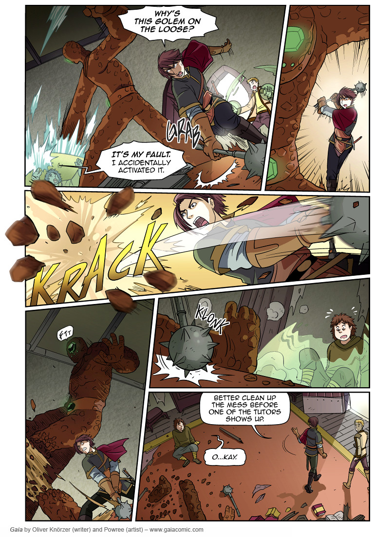Gaia – The Red Hall 027 (2023-04-28). Oliver Knörzer (writer) & Puri Andini (artist), CC BY-NC-ND 3.0. https://www.sandraandwoo.com/gaia/2023/04/28/the-red-hall-027/
