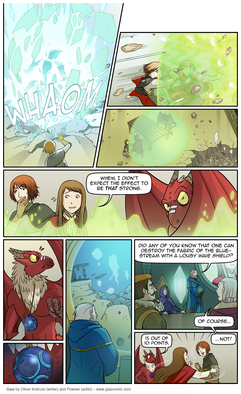 Gaia – The Red Hall 032 (2023-05-03). Oliver Knörzer (writer) & Puri Andini (artist), CC BY-NC-ND 3.0. https://www.sandraandwoo.com/gaia/2023/05/03/the-red-hall-032/