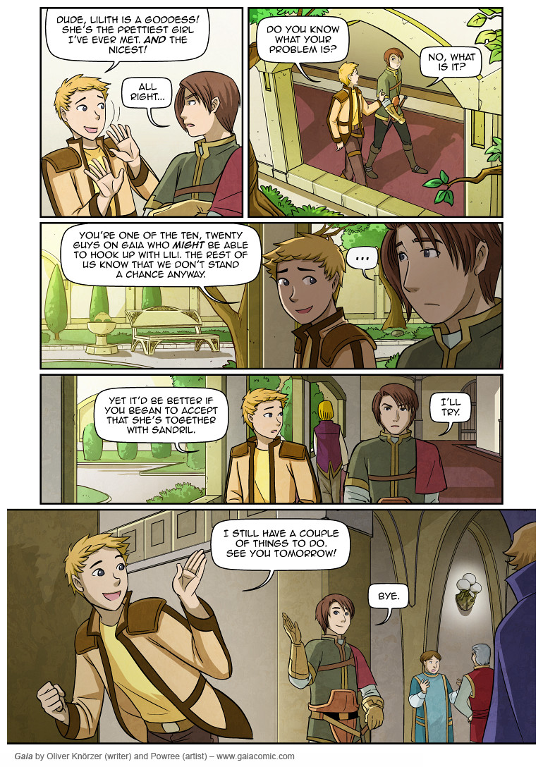 Gaia – The Red Hall 006 (2023-04-07). Oliver Knörzer (writer) & Puri Andini (artist), CC BY-NC-ND 3.0. https://www.sandraandwoo.com/gaia/2023/04/07/the-red-hall-006/