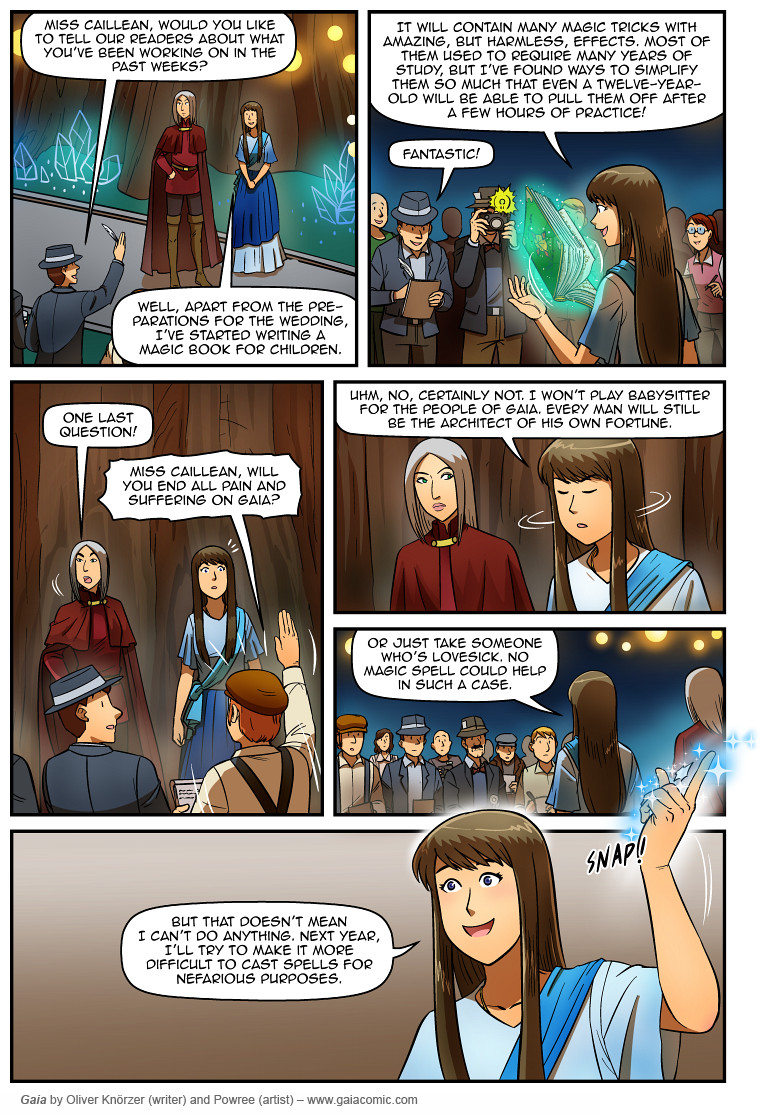 Gaia – The Third Age 019 (2025-10-28). Oliver Knörzer (writer) & Puri Andini (artist), CC BY-NC-ND 3.0. https://www.sandraandwoo.com/gaia/2025/10/28/the-third-age-019/