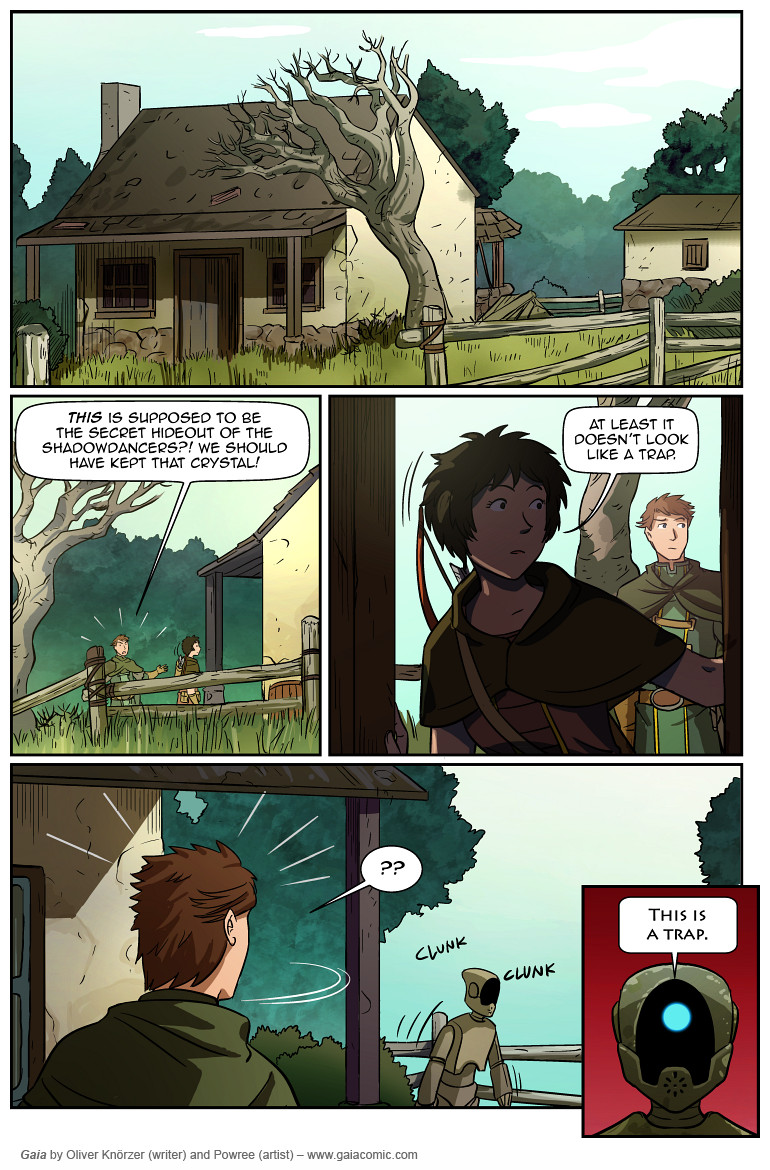 Gaia – Shadowdancers 031 (2023-06-20). Oliver Knörzer (writer) & Puri Andini (artist), CC BY-NC-ND 3.0. https://www.sandraandwoo.com/gaia/2023/06/20/shadowdancers-031/