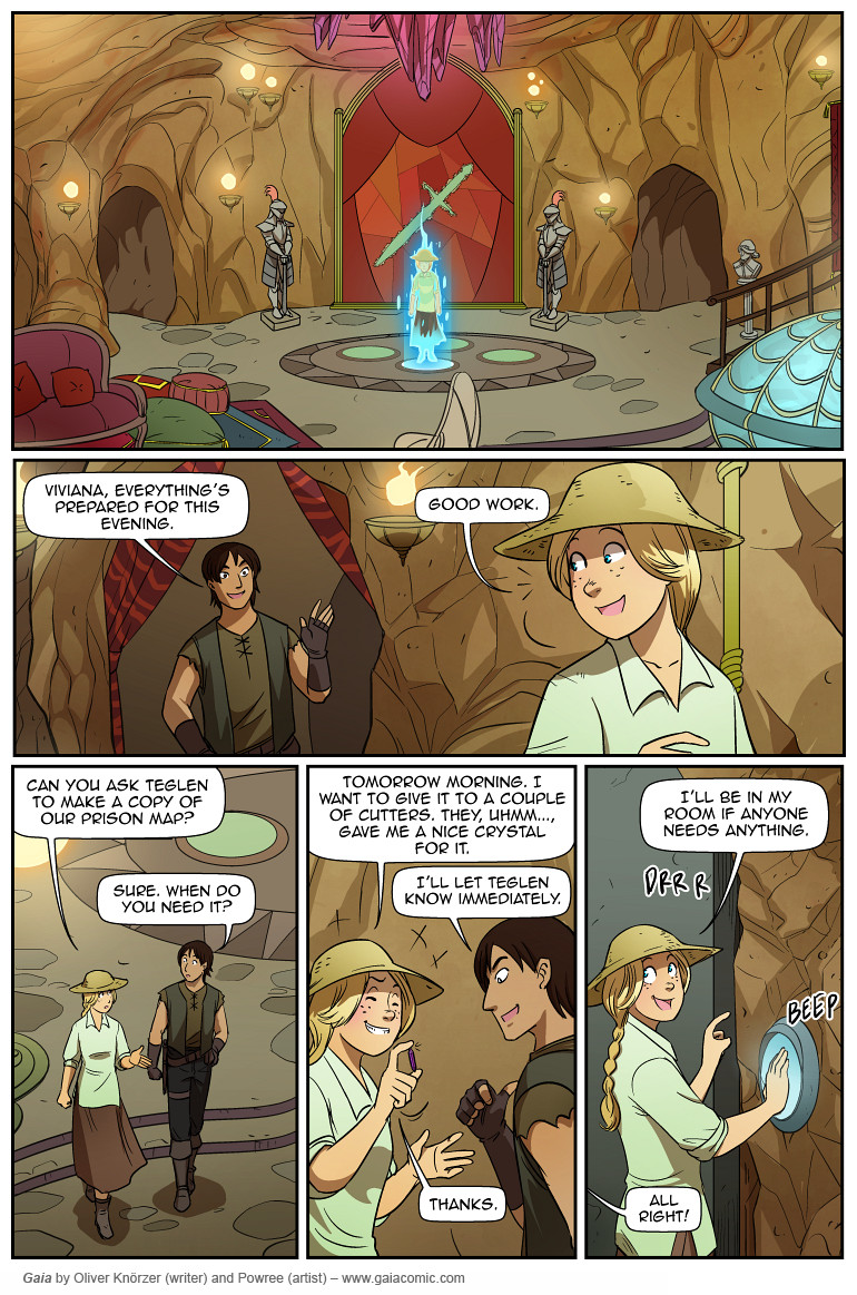 Gaia – Shadowdancers 046 (2023-07-05). Oliver Knörzer (writer) & Puri Andini (artist), CC BY-NC-ND 3.0. https://www.sandraandwoo.com/gaia/2023/07/05/shadowdancers-046/
