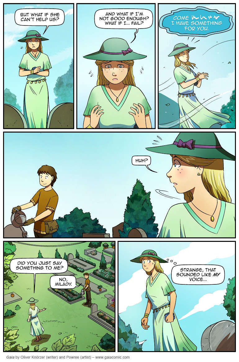 Gaia – Shadowdancers 053 (2023-07-12). Oliver Knörzer (writer) & Puri Andini (artist), CC BY-NC-ND 3.0. https://www.sandraandwoo.com/gaia/2023/07/12/shadowdancers-053/