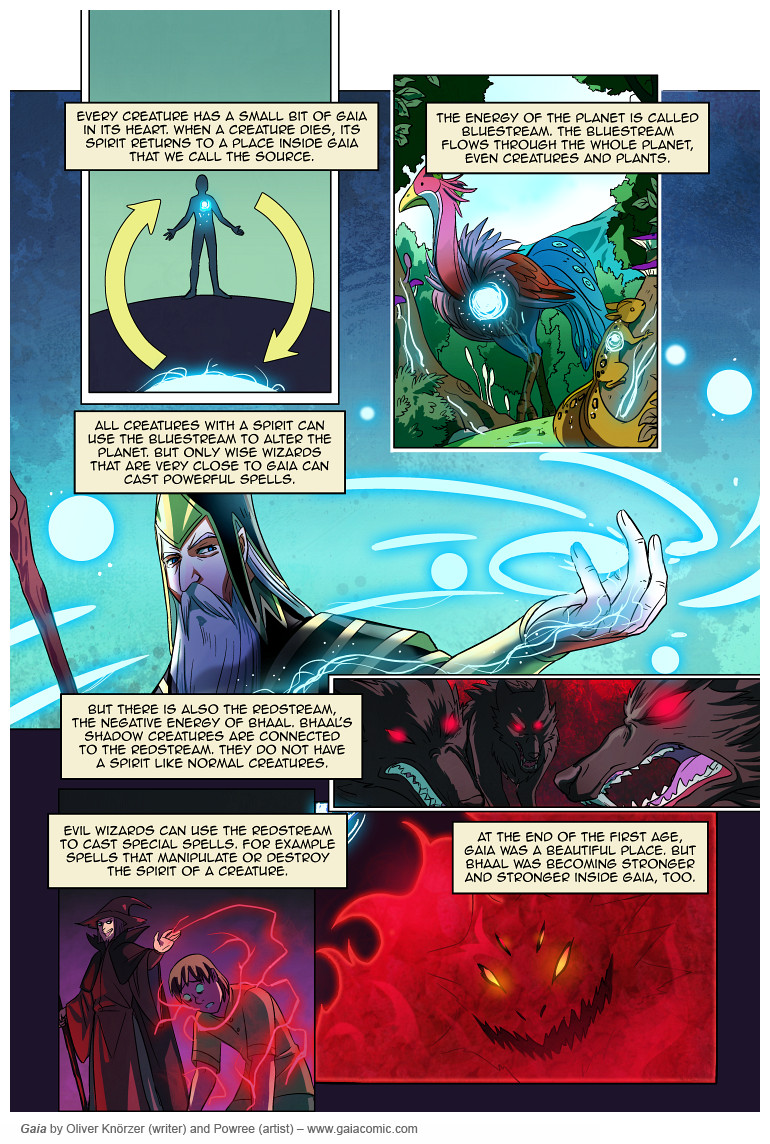 Gaia – Shadowdancers 006 (2023-05-26). Oliver Knörzer (writer) & Puri Andini (artist), CC BY-NC-ND 3.0. https://www.sandraandwoo.com/gaia/2023/05/26/shadowdancers-006/
