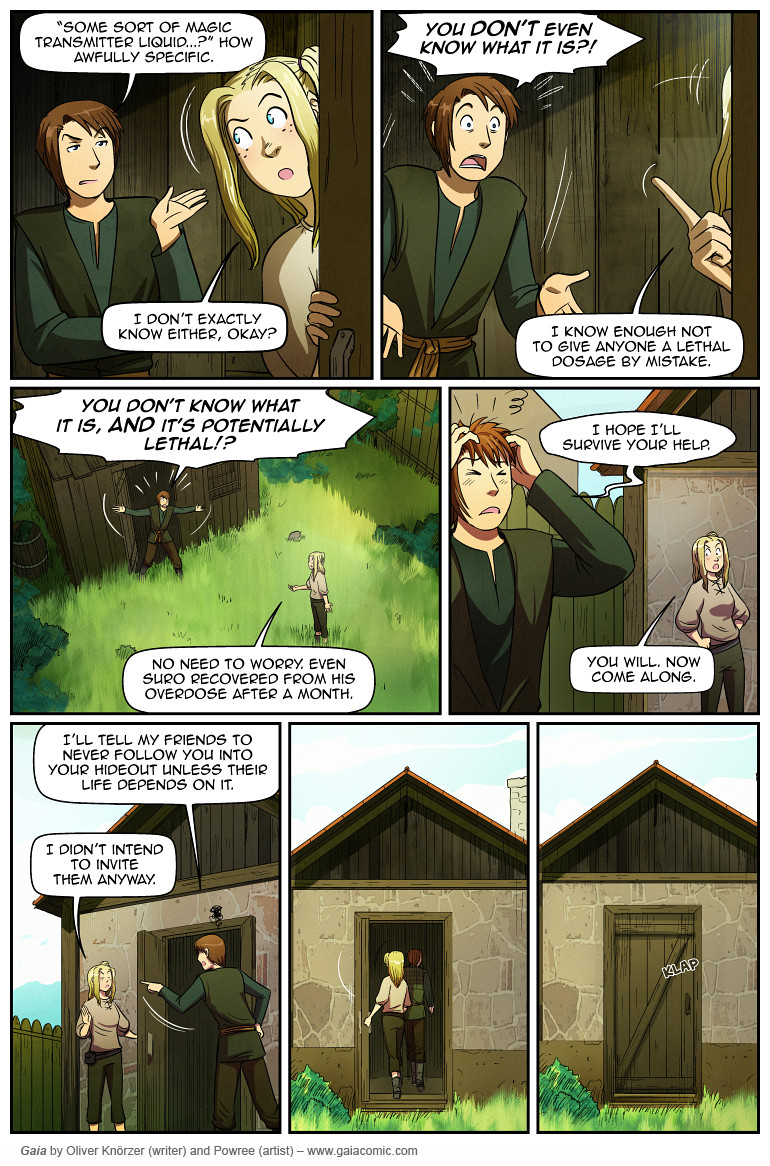 Gaia – Shadowdancers 061 (2023-07-20). Oliver Knörzer (writer) & Puri Andini (artist), CC BY-NC-ND 3.0. https://www.sandraandwoo.com/gaia/2023/07/20/shadowdancers-061/