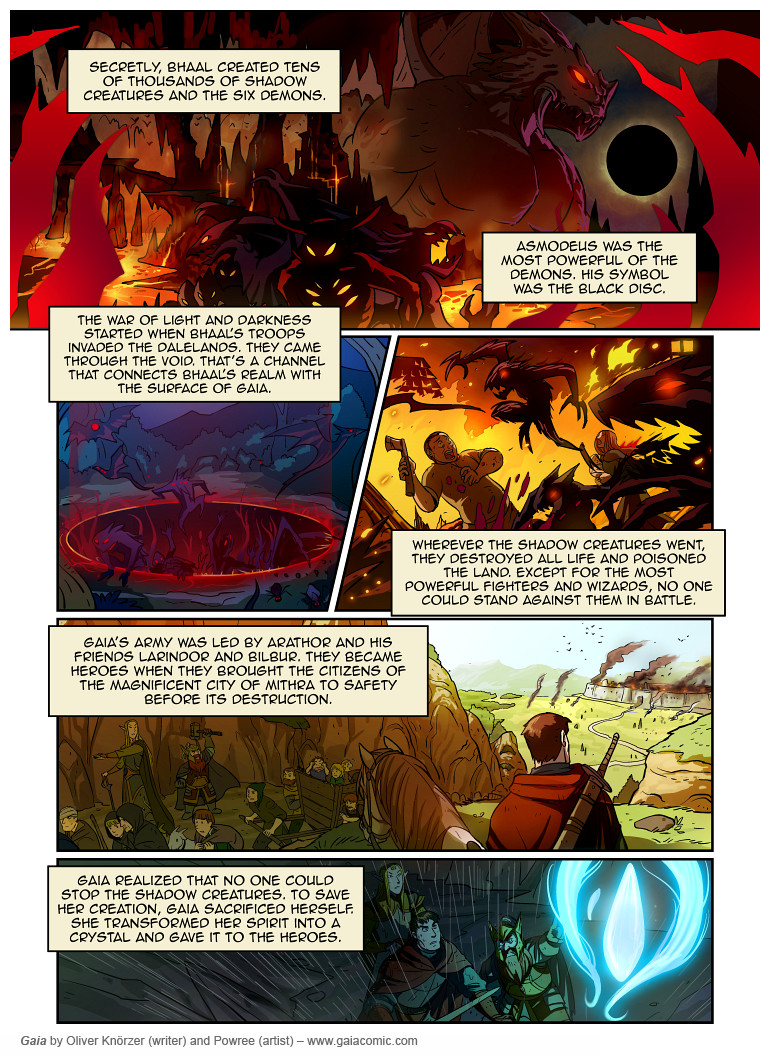 Gaia – Shadowdancers 007 (2023-05-27). Oliver Knörzer (writer) & Puri Andini (artist), CC BY-NC-ND 3.0. https://www.sandraandwoo.com/gaia/2023/05/27/shadowdancers-007/