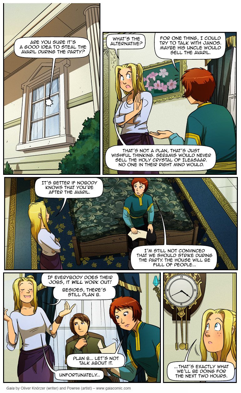 Gaia – Shadowdancers 079 (2023-08-07). Oliver Knörzer (writer) & Puri Andini (artist), CC BY-NC-ND 3.0. https://www.sandraandwoo.com/gaia/2023/08/07/shadowdancers-079/