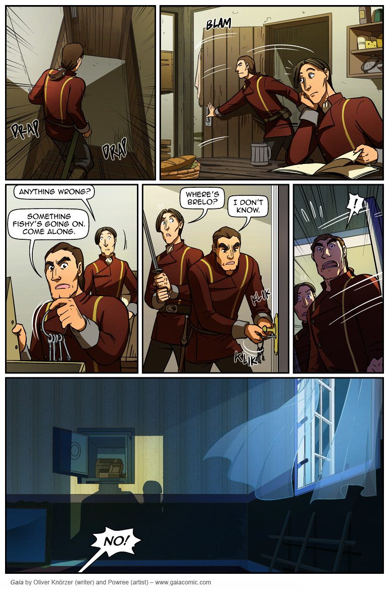 Gaia – Shadowdancers 089 (2023-08-17). Oliver Knörzer (writer) & Puri Andini (artist), CC BY-NC-ND 3.0. https://www.sandraandwoo.com/gaia/2023/08/17/shadowdancers-089/