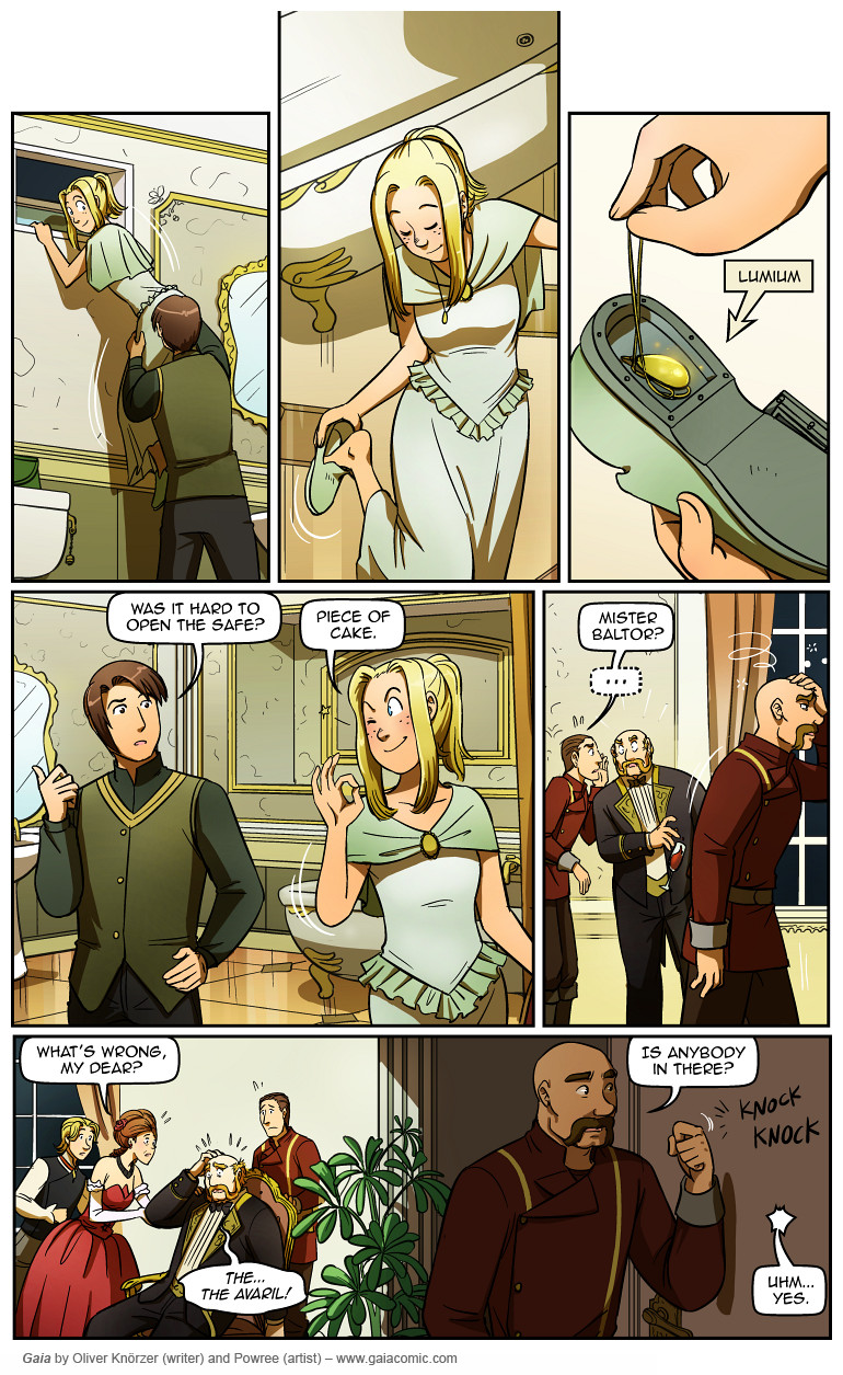 Gaia – Shadowdancers 091 (2023-08-19). Oliver Knörzer (writer) & Puri Andini (artist), CC BY-NC-ND 3.0. https://www.sandraandwoo.com/gaia/2023/08/19/shadowdancers-091/