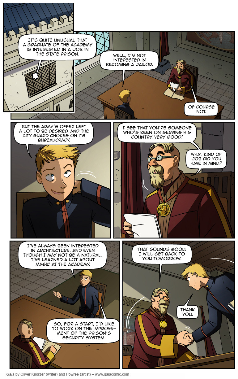 Gaia – The Tower In The Sky 012 (2023-09-02). Oliver Knörzer (writer) & Puri Andini (artist), CC BY-NC-ND 3.0. https://www.sandraandwoo.com/gaia/2023/09/02/the-tower-in-the-sky-012/