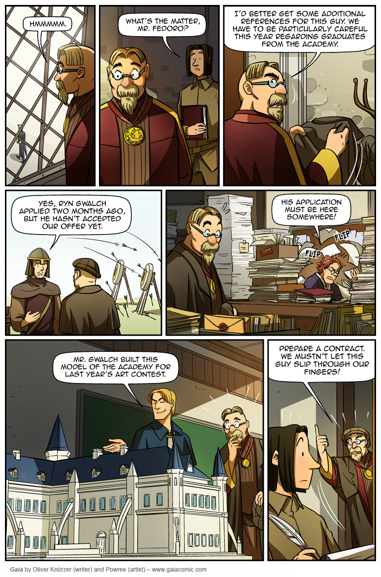 Gaia – The Tower In The Sky 013 (2023-09-03). Oliver Knörzer (writer) & Puri Andini (artist), CC BY-NC-ND 3.0. https://www.sandraandwoo.com/gaia/2023/09/03/the-tower-in-the-sky-013/