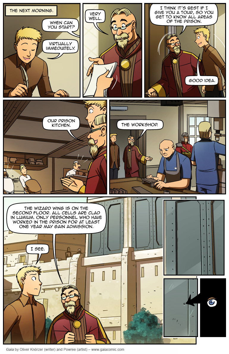 Gaia – The Tower In The Sky 014 (2023-09-04). Oliver Knörzer (writer) & Puri Andini (artist), CC BY-NC-ND 3.0. https://www.sandraandwoo.com/gaia/2023/09/04/the-tower-in-the-sky-014/