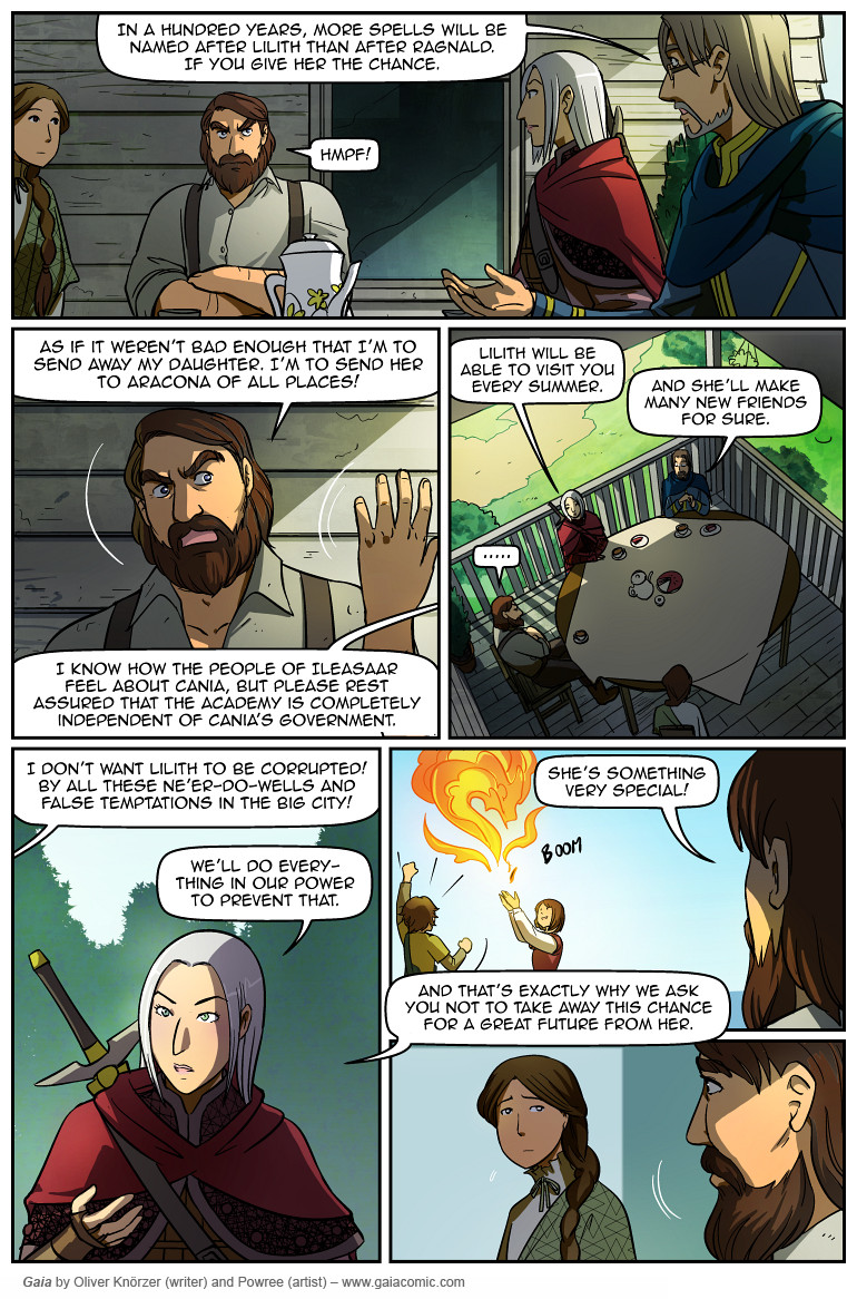 Gaia – The Tower In The Sky 003 (2023-08-24). Oliver Knörzer (writer) & Puri Andini (artist), CC BY-NC-ND 3.0. https://www.sandraandwoo.com/gaia/2023/08/24/the-tower-in-the-sky-003/