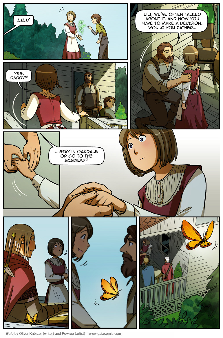 Gaia – The Tower In The Sky 004 (2023-08-25). Oliver Knörzer (writer) & Puri Andini (artist), CC BY-NC-ND 3.0. https://www.sandraandwoo.com/gaia/2023/08/25/the-tower-in-the-sky-004/
