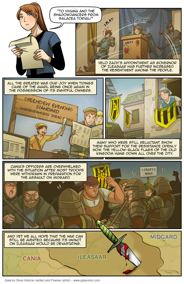 Gaia – The Tower In The Sky 044 (2023-10-04). Oliver Knörzer (writer) & Puri Andini (artist), CC BY-NC-ND 3.0. https://www.sandraandwoo.com/gaia/2023/10/04/the-tower-in-the-sky-044/
