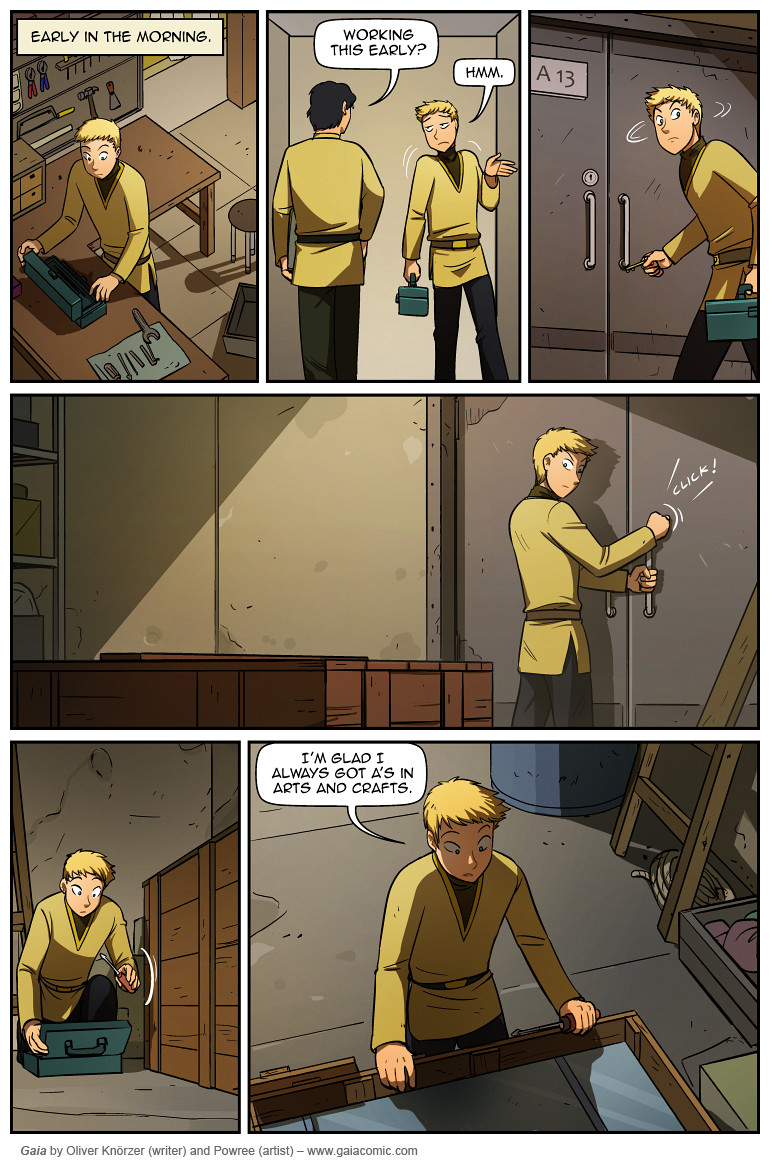 Gaia – The Letter Of Jael Bara 016 (2023-10-28). Oliver Knörzer (writer) & Puri Andini (artist), CC BY-NC-ND 3.0. https://www.sandraandwoo.com/gaia/2023/10/28/the-letter-of-jael-bara-016/