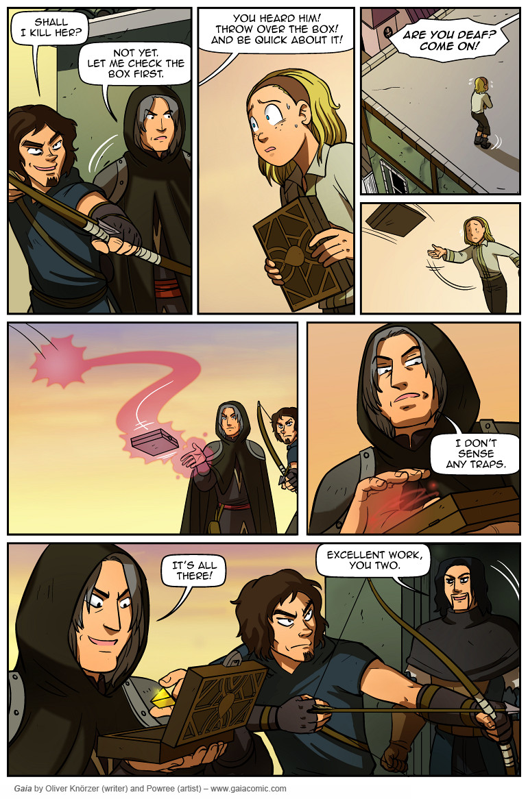 Gaia – The Letter Of Jael Bara 006 (2023-10-18). Oliver Knörzer (writer) & Puri Andini (artist), CC BY-NC-ND 3.0. https://www.sandraandwoo.com/gaia/2023/10/18/the-letter-of-jael-bara-006/